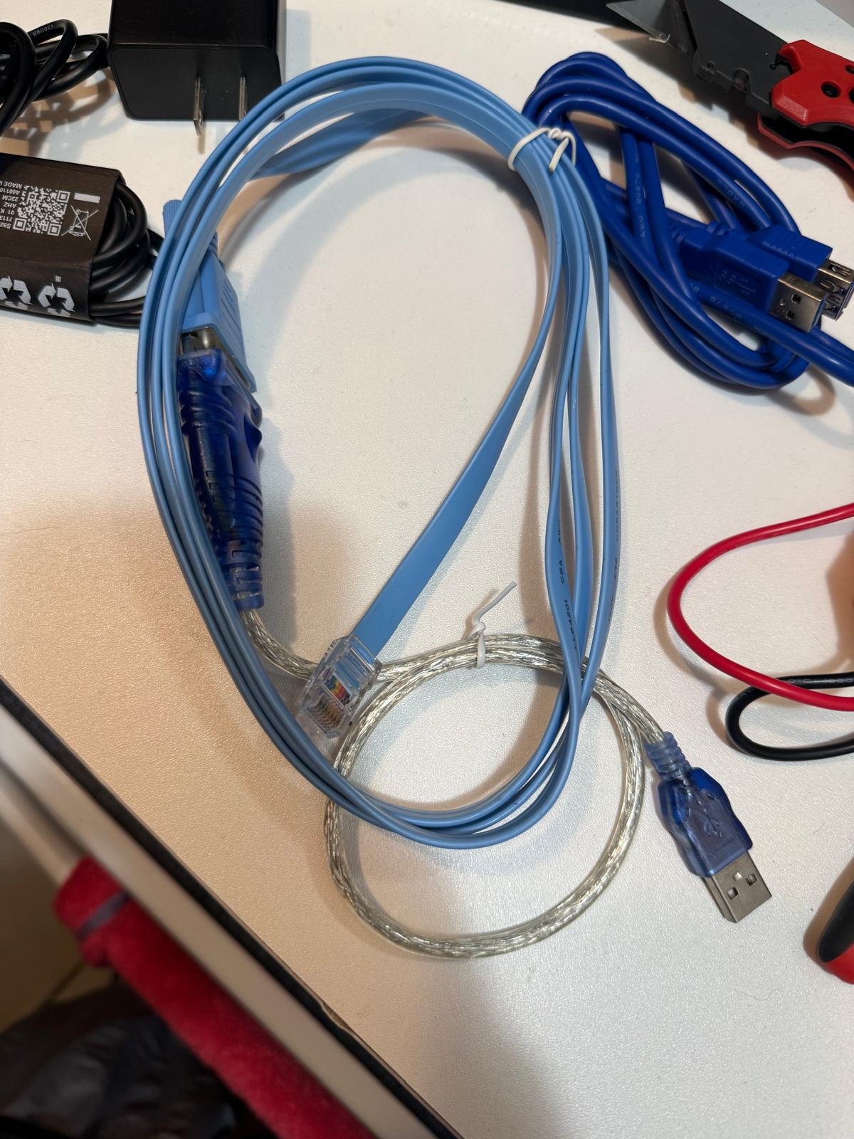 Flat Ethernet cable (blue) thumbnail